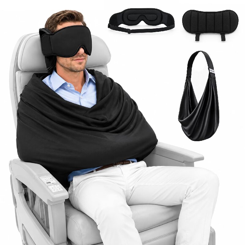 Travel Accessories Long Flight - طقم نوم للطائرة 3 في 1: