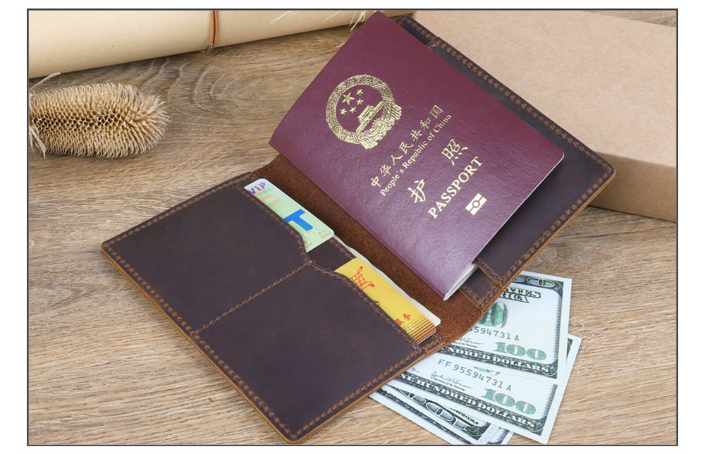 مجنون الحصان الجلود حالة جواز  - مراجعة Travel Accessories Wallet وسعره