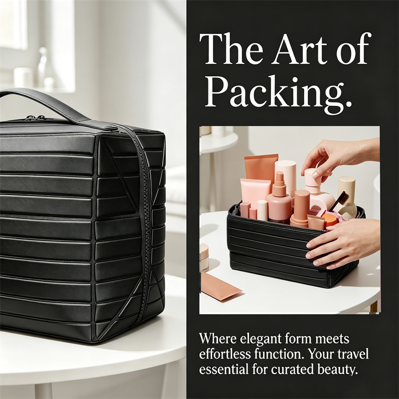 حقيبة مستحضرات تجميل قابلة للط - مراجعة Travel Accessories Organizer Bag وسعره