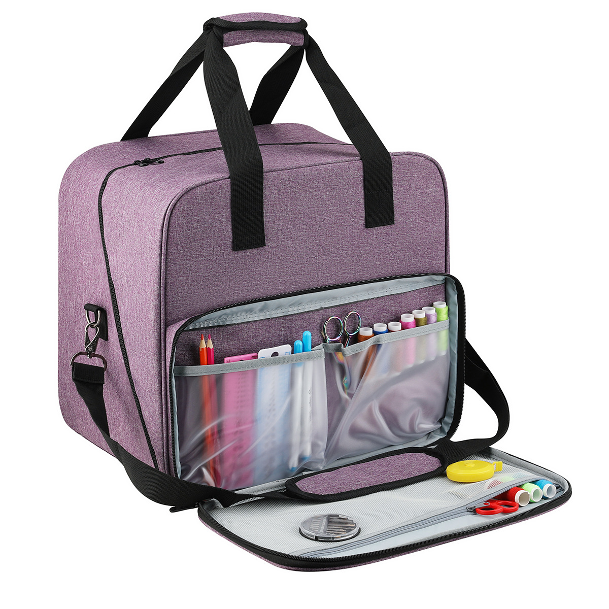 حقيبة ماكينة خياطة كبيرة لون ر - مراجعة Travel Accessories Organizer Bag وسعره