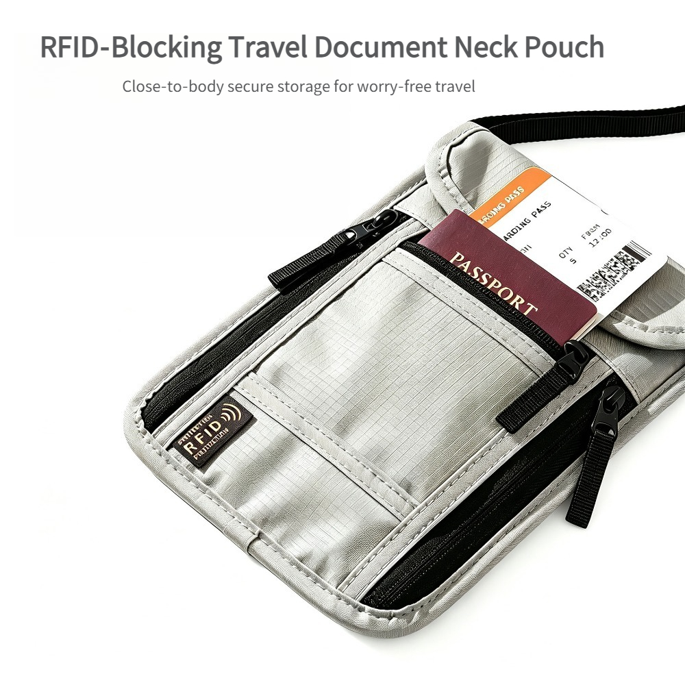 محفظة سفر للرقبة، حامل جواز سف - مراجعة Travel Accessories Wallet وسعره